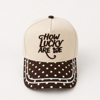 How Lucky Are We Polka Dot Hat