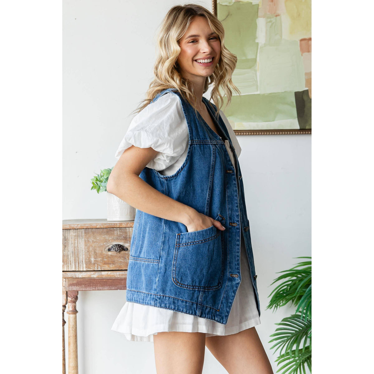 Riley Denim Vest