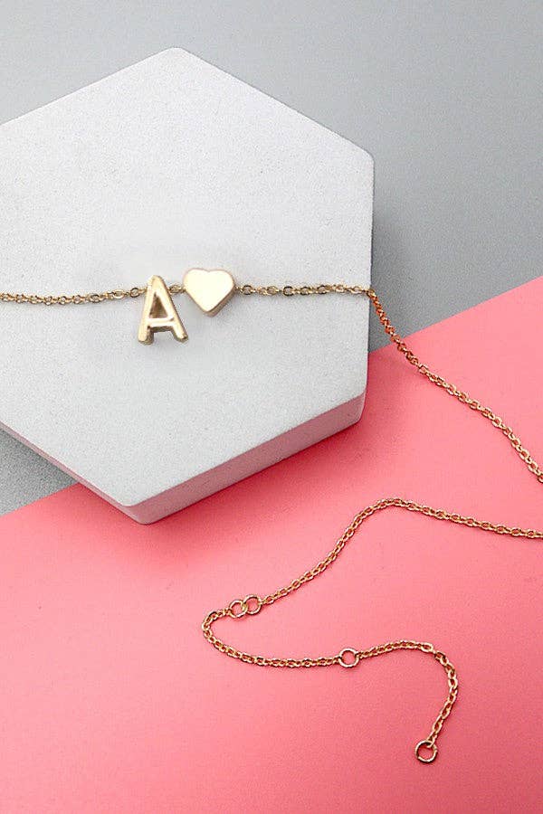 Initial Heart Necklace