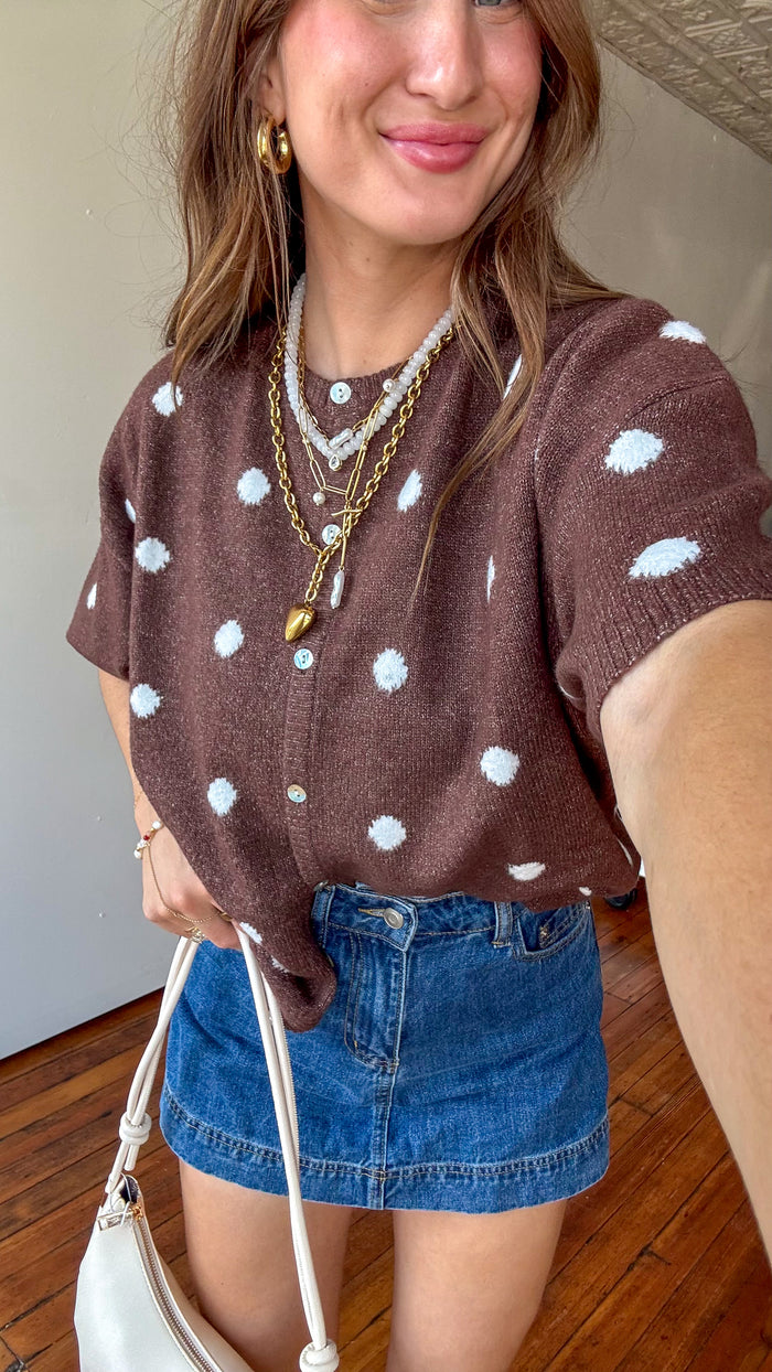 Bella Polka Dot Cardigan