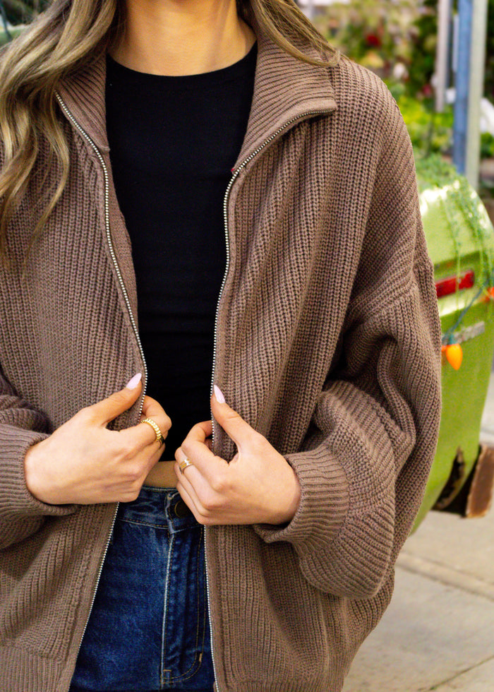 Briar Zip-Up Cardigan