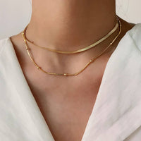 18k Gold Multilayer Necklace