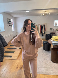 Millie Stipe Mockneck