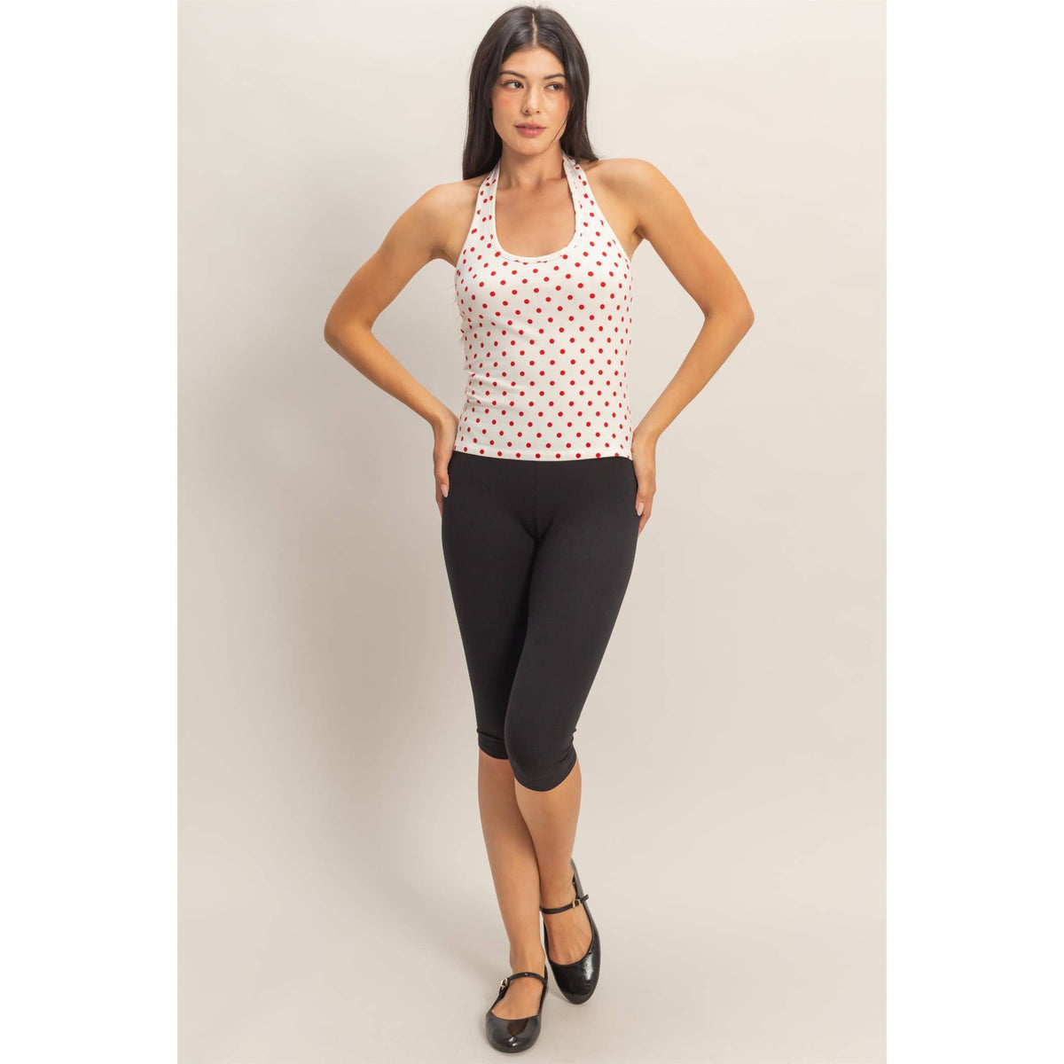 Vinny Polka Dot Halter Top