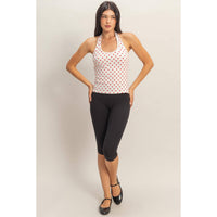 Vinny Polka Dot Halter Top