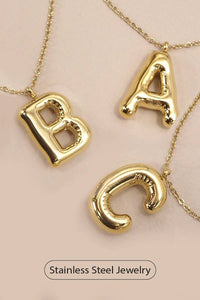 Bubble Initial Necklace