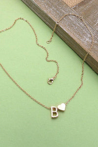 Initial Heart Necklace