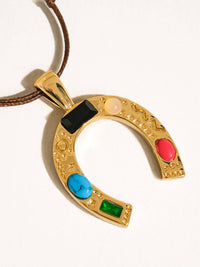 Maribel Western Large Horseshoe Necklace
