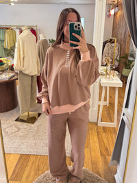 Millie Stipe Mockneck