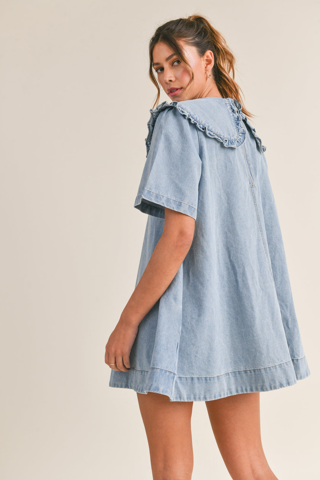 Oakley Collared Denim Dress