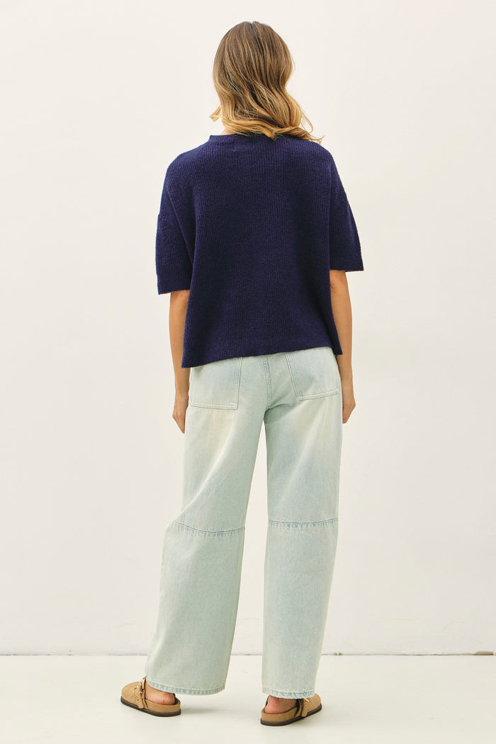 Rosie Cardigan Top | Navy