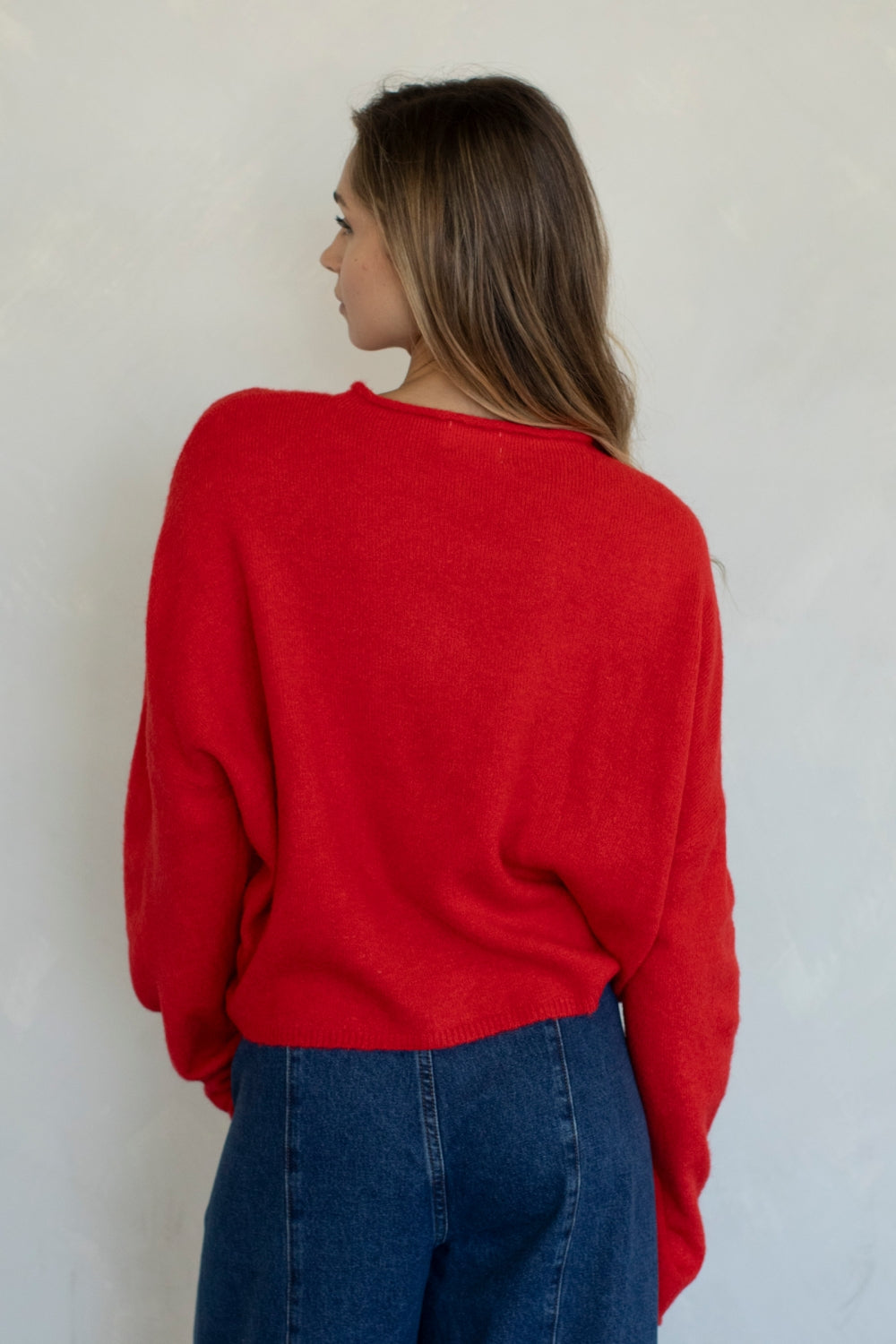 Piper Pullover Sweater - Red