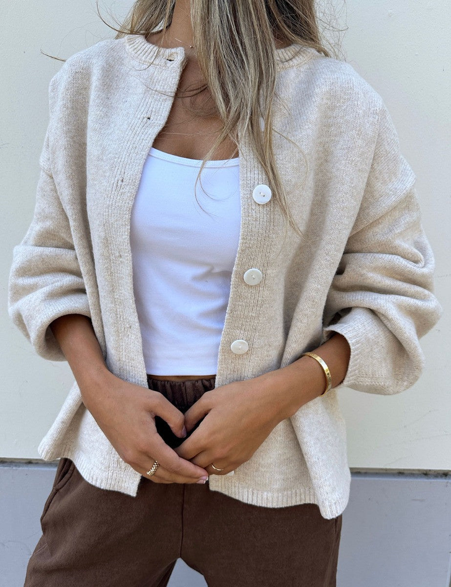 Jade Cardigan - Oatmeal