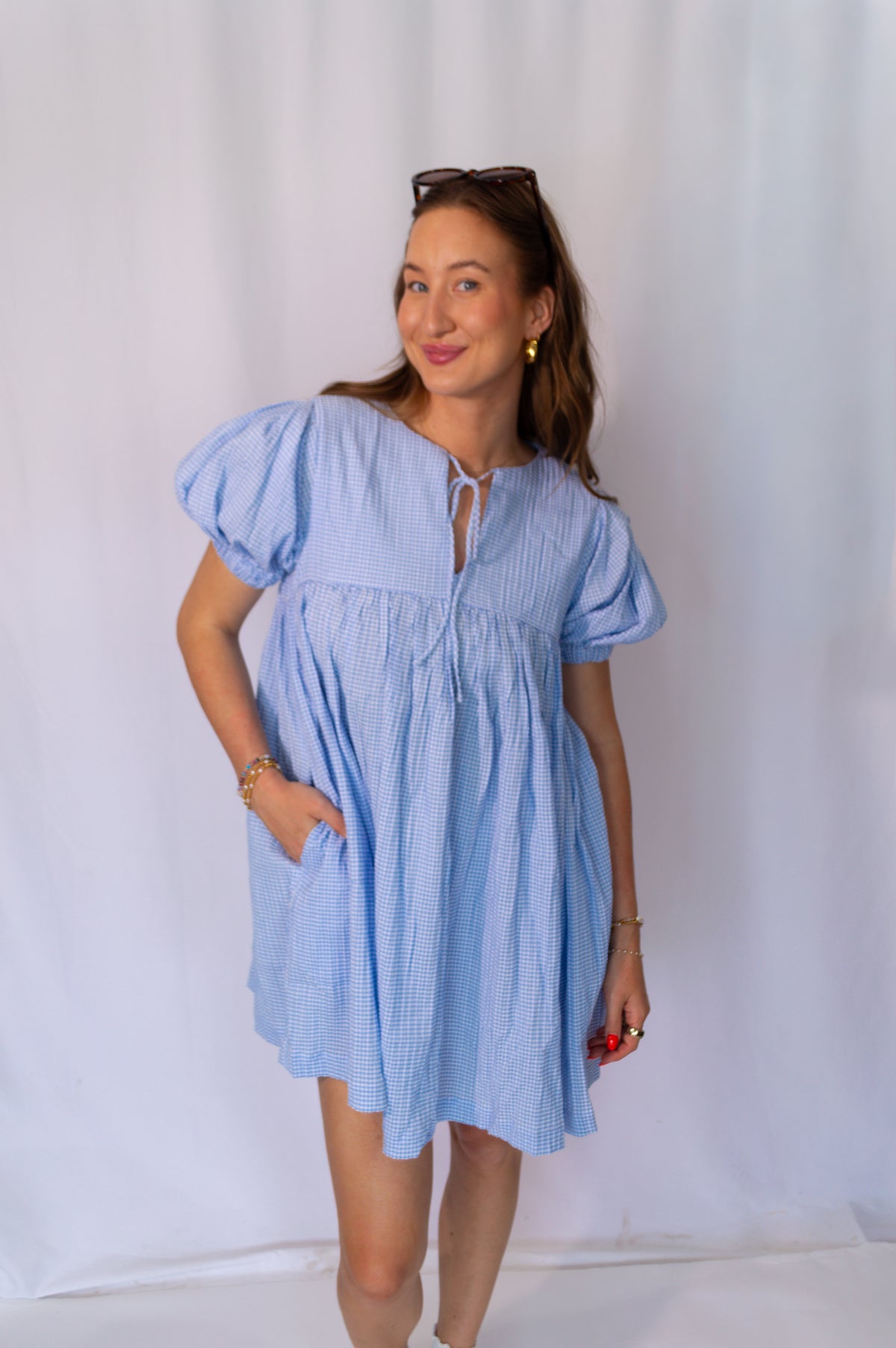 Paisley Gingham Dress