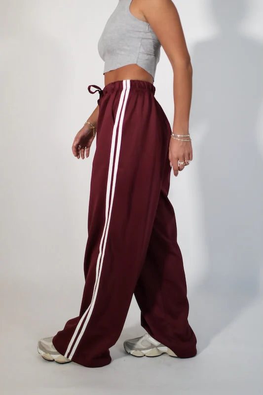 Jaclyn Sweatpants - Burgandy
