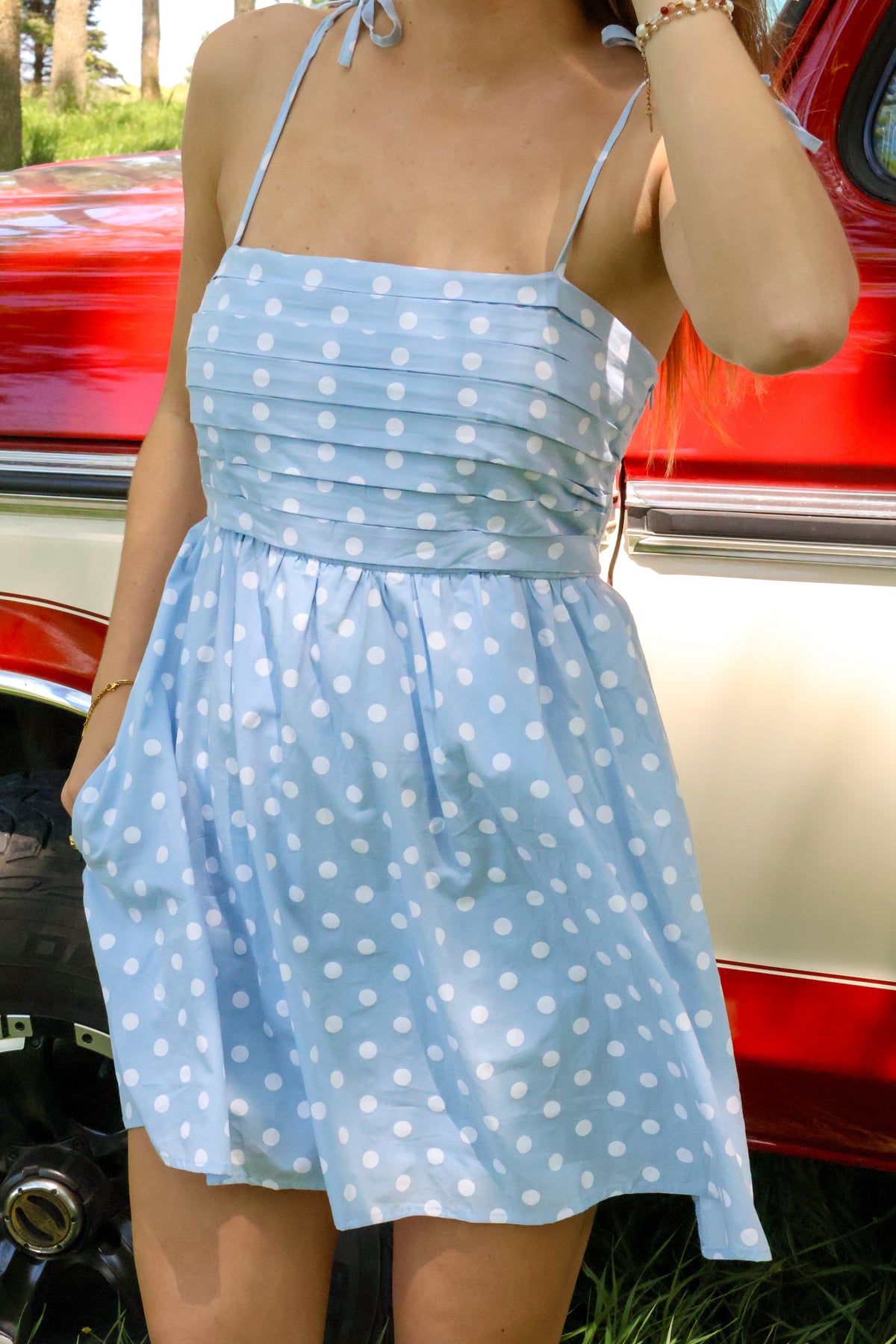 Whitney Polka Dot Romper