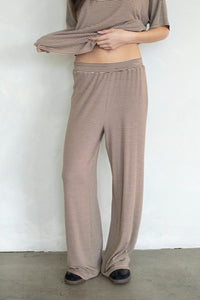 Sammy Stripe Bottoms - Brown