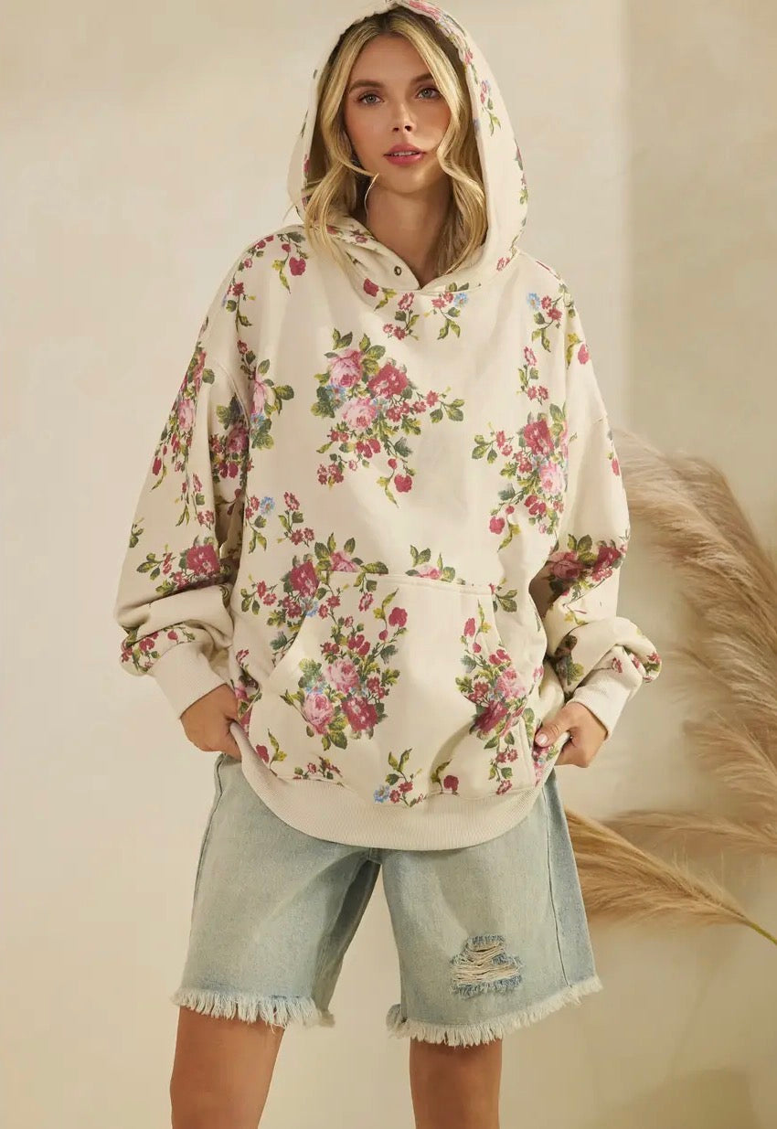 Lily Floral Hoodie