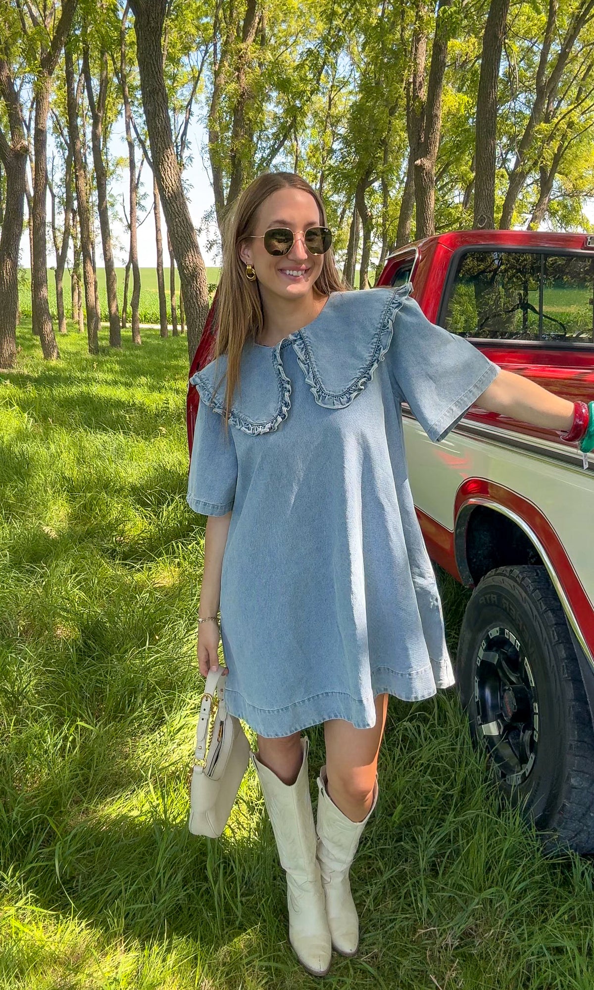 Oakley Collared Denim Dress