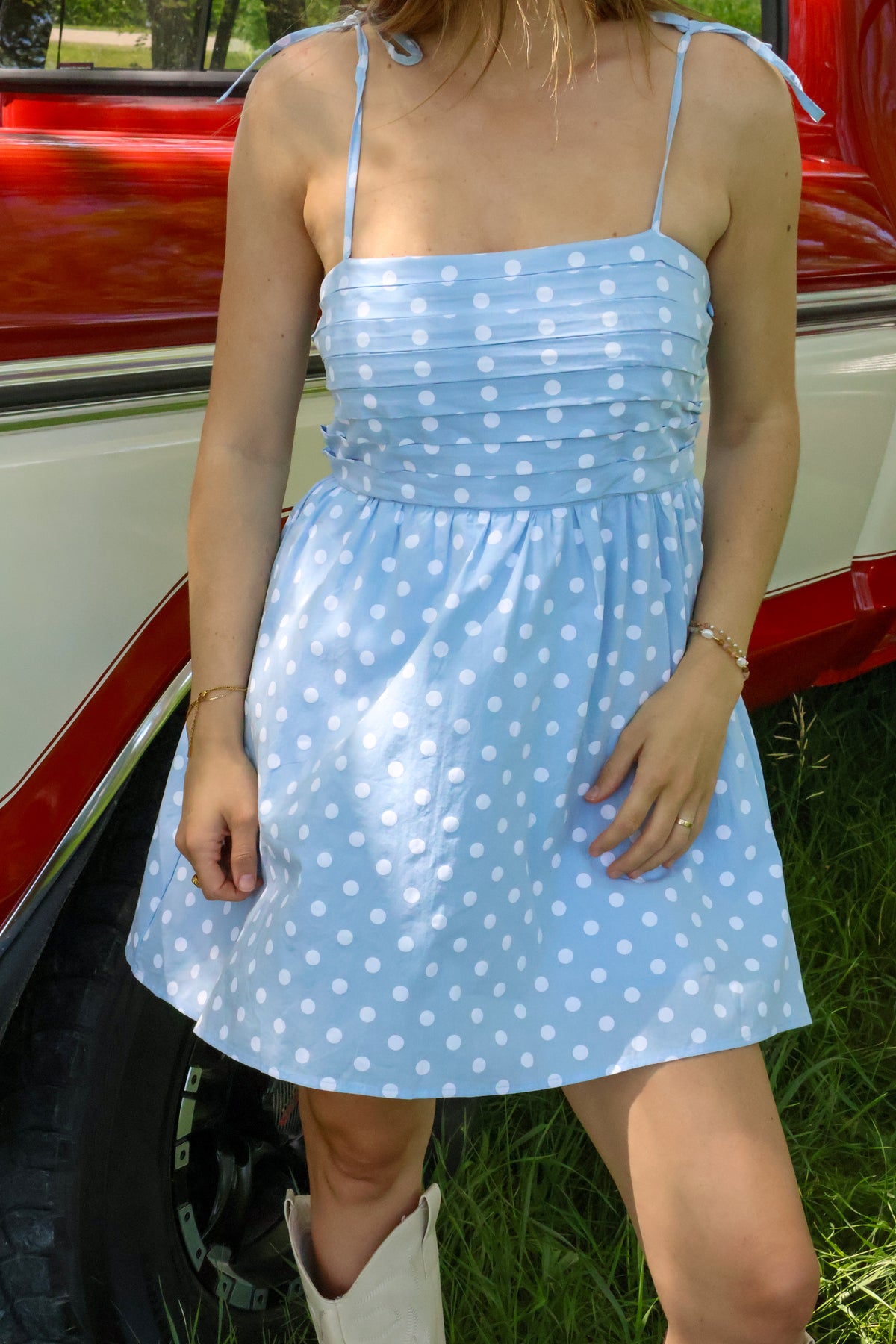 Whitney Polka Dot Romper