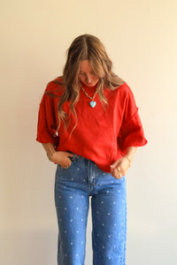 Marley Knit Short Sleeve Sweater