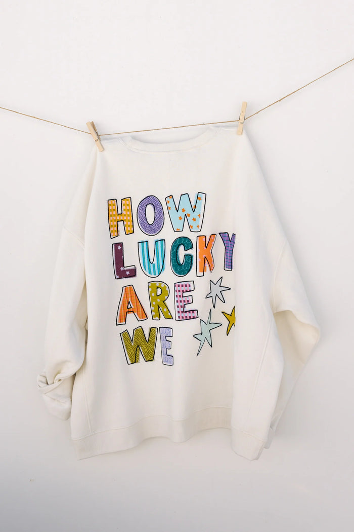 How Lucky Oversized Crewneck