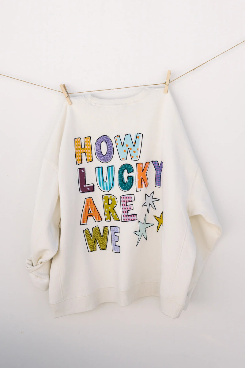 How Lucky Oversized Crewneck