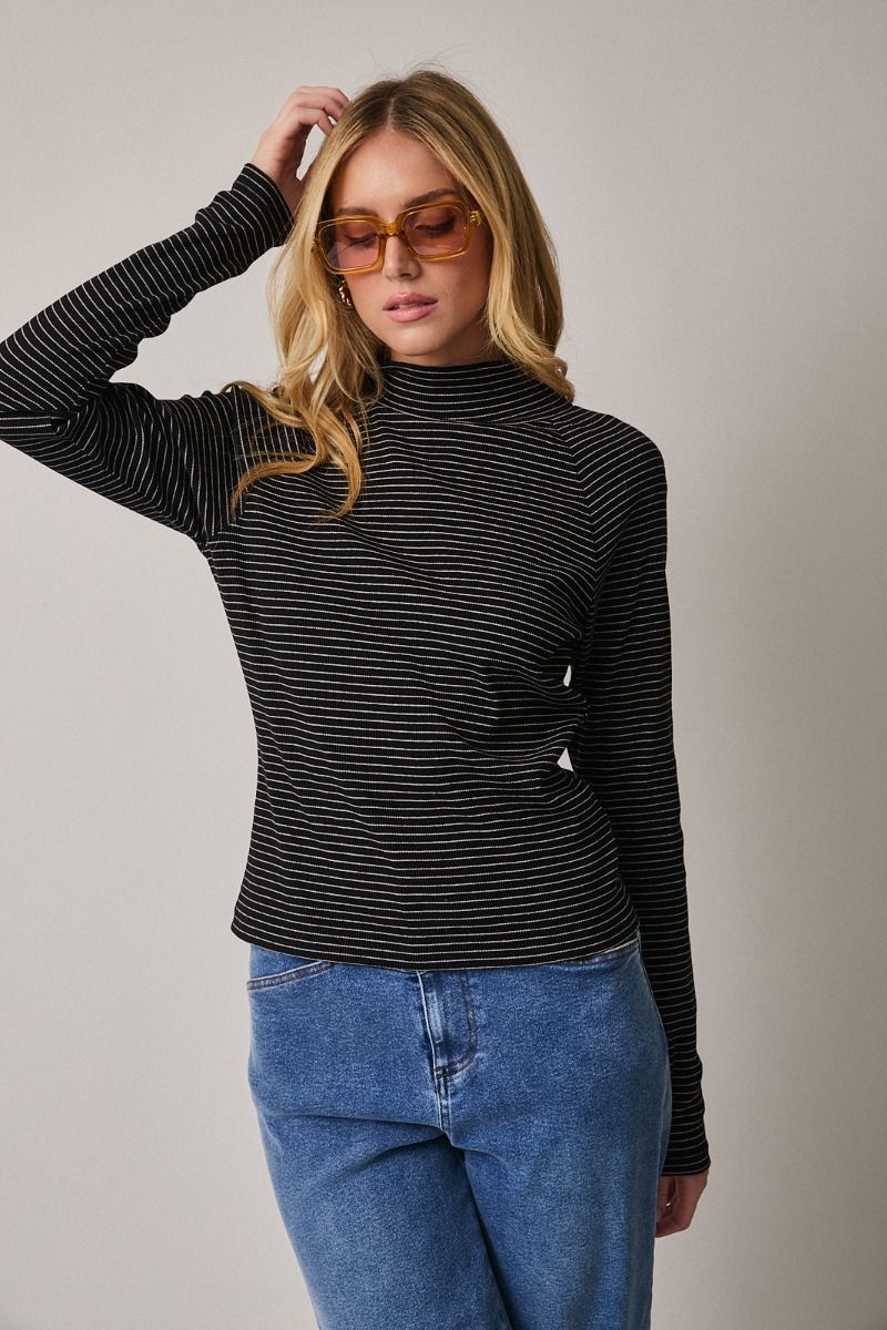 Victoria Stripe Knit Top