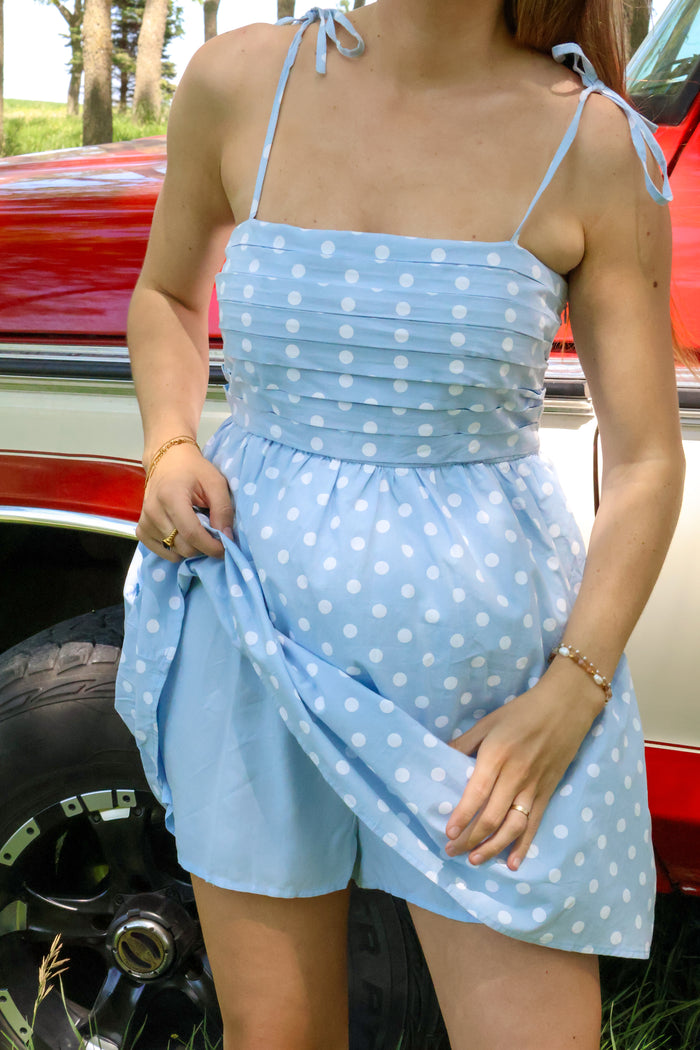 Whitney Polka Dot Romper