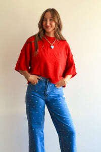 Marley Knit Short Sleeve Sweater