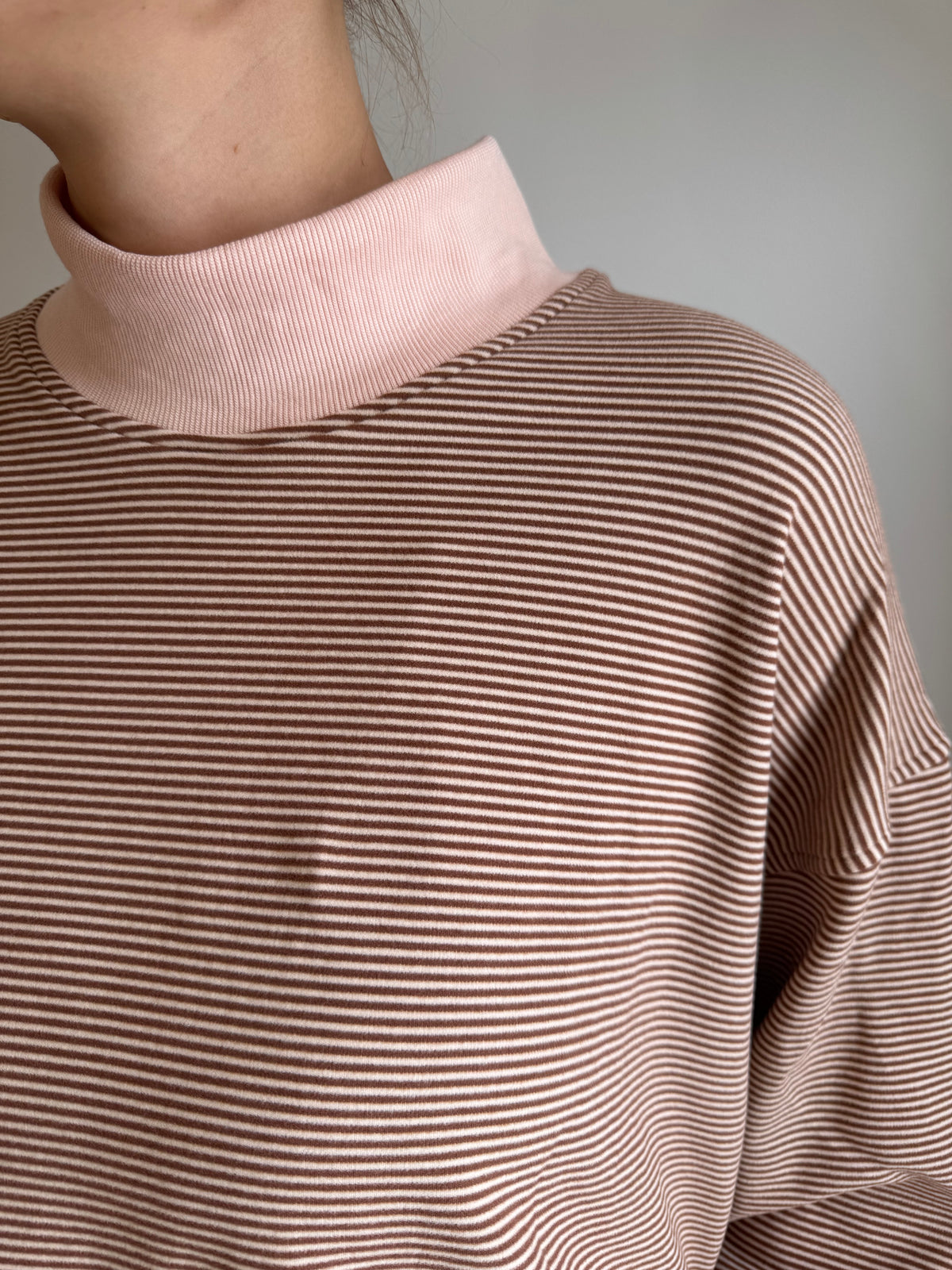 Millie Stipe Mockneck