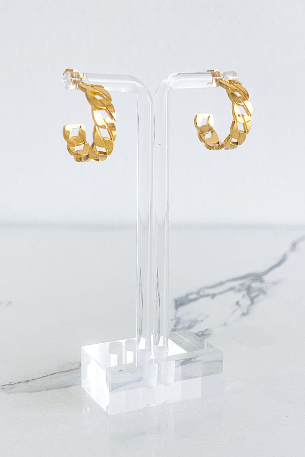 Clara Gold Chain Earrings