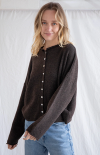 Chocolate Sarah Cardigan Top