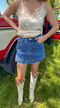 Denim skirt