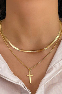 18K Cross Necklace