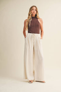 Ginny Linen Wide Leg Trouser