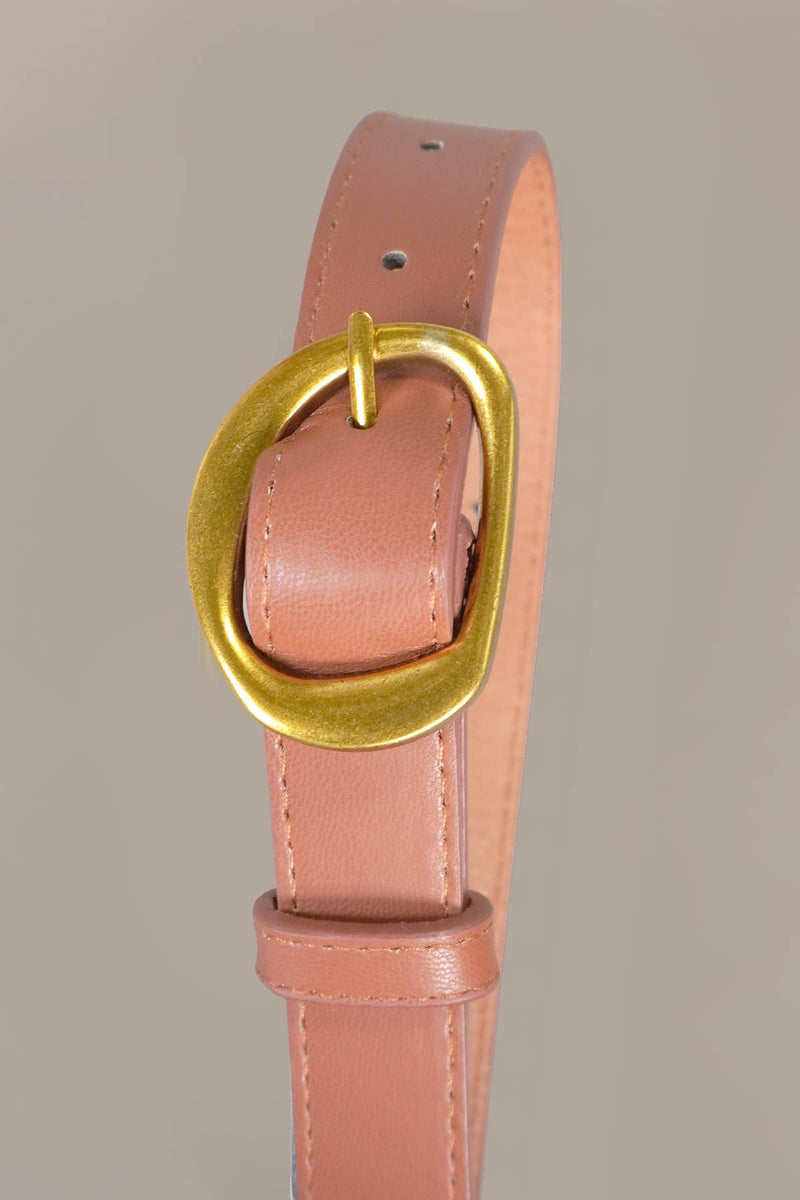 Brown Oval Shaped Belt