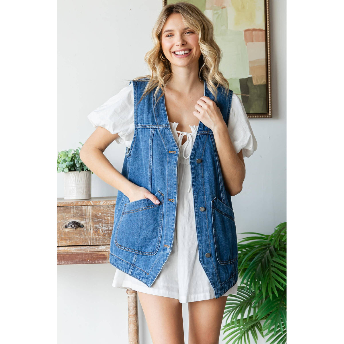 Riley Denim Vest