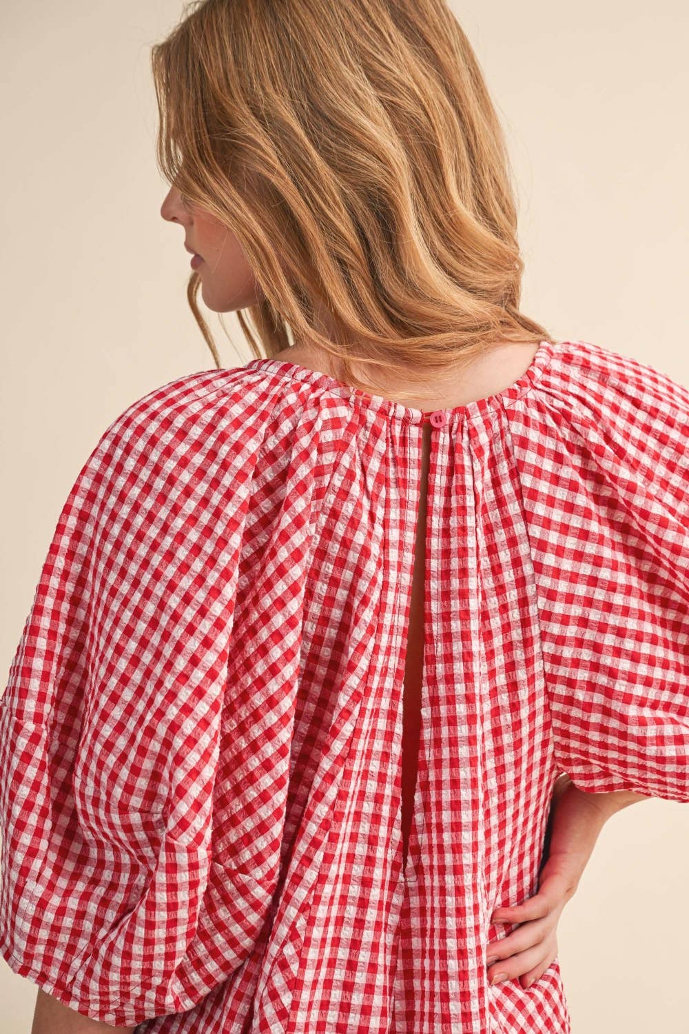 Hattie Gingham Romper