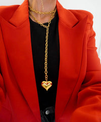 Gold Wrap Around Heart Chain