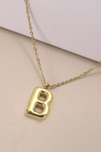 Bubble Initial Necklace