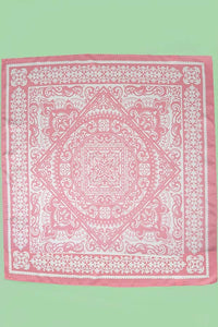 Pink Bandana Scarf