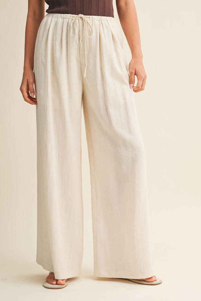 Ginny Linen Wide Leg Trouser