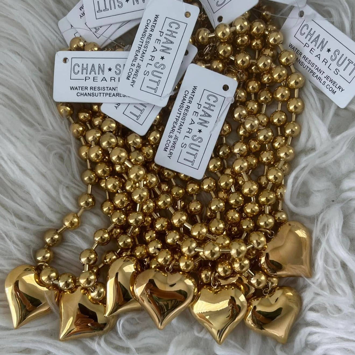 Gold Chunky Heart