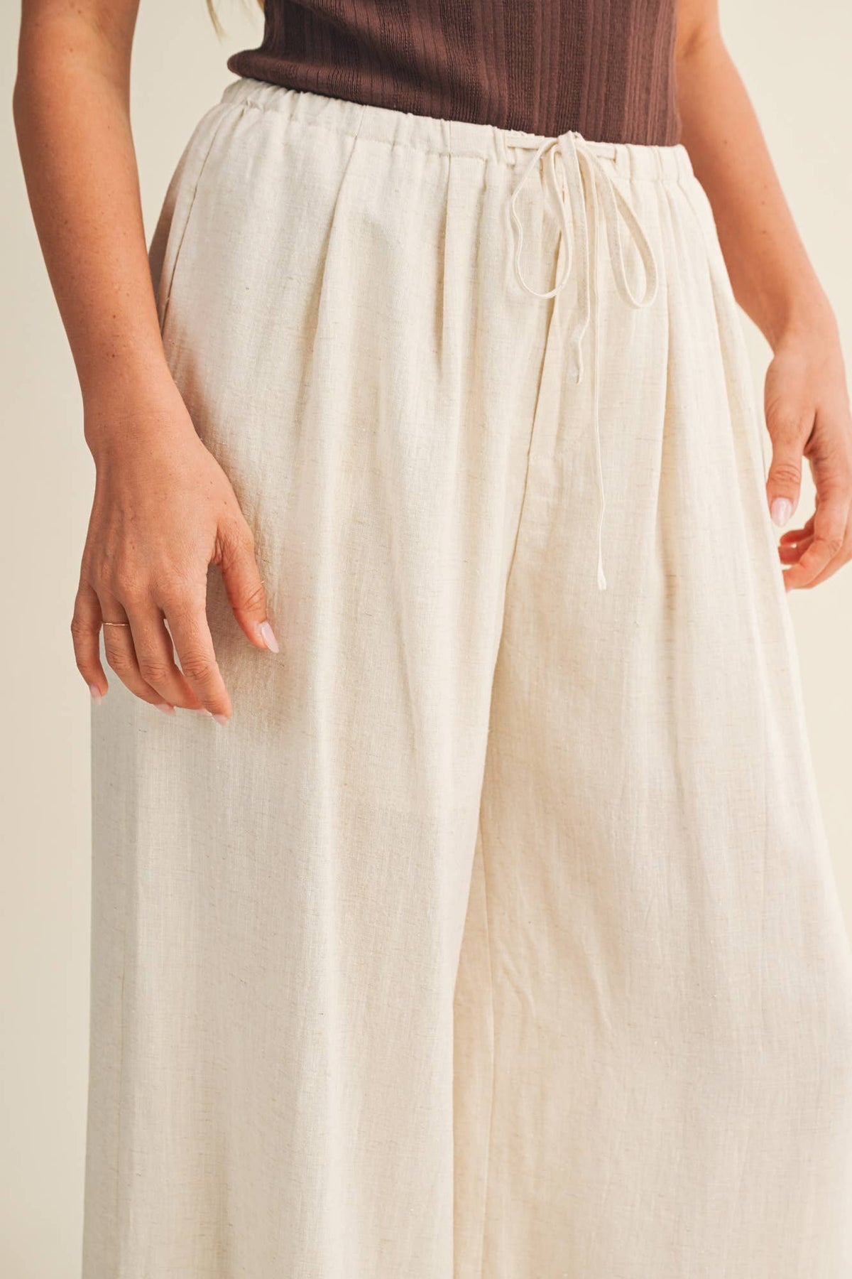 Ginny Linen Wide Leg Trouser
