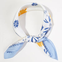 Flower Pattern Bandana Scarf