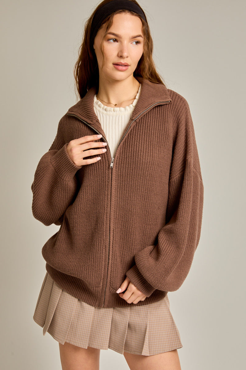 Briar Zip-Up Cardigan