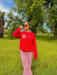 On Gamedays We Wear Husker Red Sweatshirt